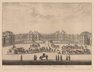Vue et perspective du Château de Versailles, de l
