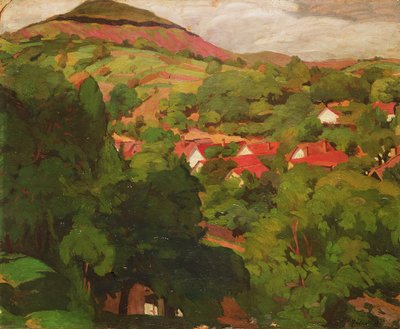 Paysage à Nagybánya, Hongrie, 1918 - Istvan Reti