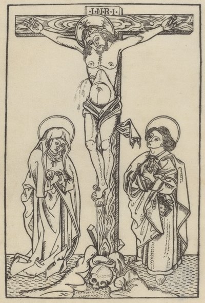 Le Christ en croix - Italian 15th Century or Master I.D.
