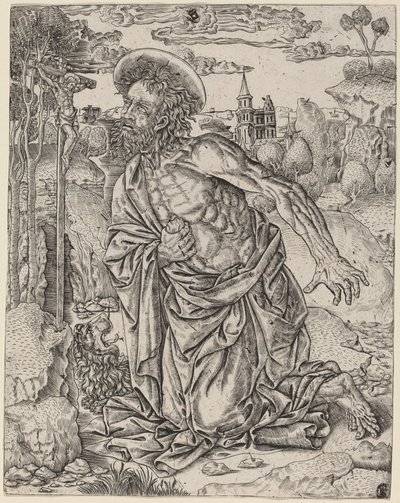 Saint Jérôme en pénitence - Italian 16th Century