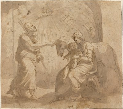 Le Repos pendant la fuite en Égypte - Italian 16th Century