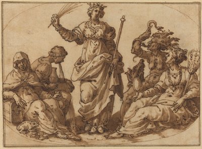 La vertu triomphant des vices - Italian 16th Century