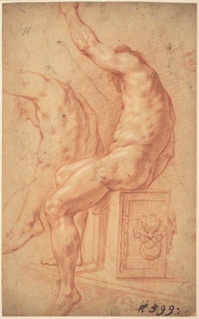 Un nu assis - Italian 17th Century