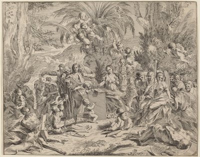 Allégorie de la peinture - Italian 17th Century, after Pietro Testa