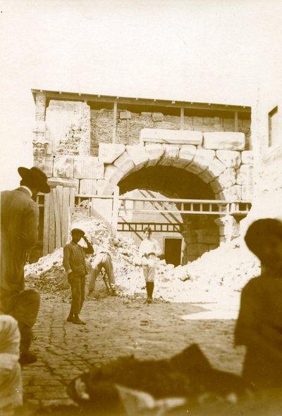 Démolition des maisons autour de l