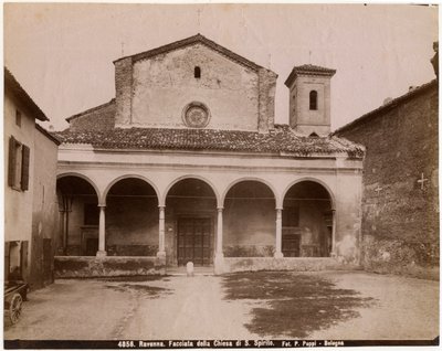 Église du Saint-Esprit, Ravenne, Émilie-Romagne, Italie, photographie de Pietro Poppi, Bologne, vers 1900 - Italian Photographer