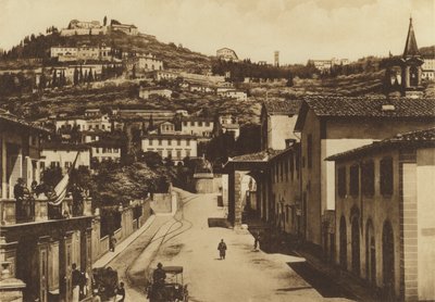 Florence : Environs de Florence, S Domenico et Panorama de Fiesole - Italian Photographer