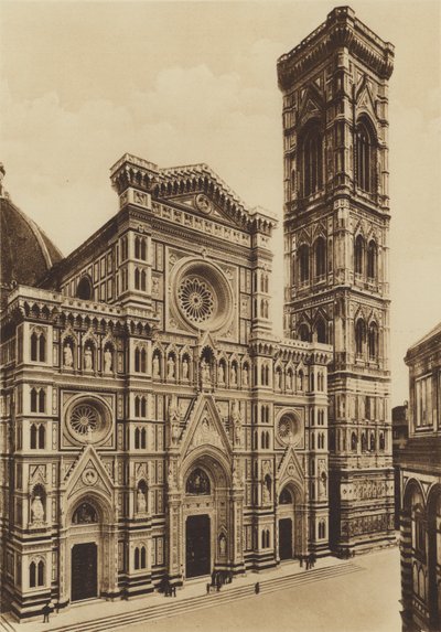 Florence : La façade de la cathédrale, Arch De Fabris et del Moro - Italian Photographer