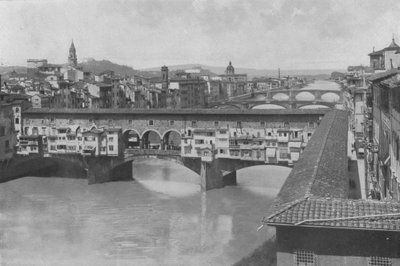 Florence, Vue des trois ponts (photo n/b) - Italian Photographer