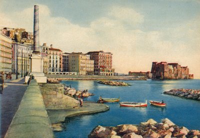 Napoli / Naples : Via Partenope et Castel Dell