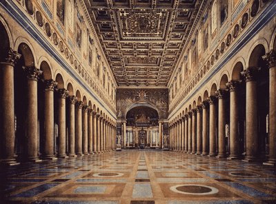 Rome : Basilique de Saint-Paul, intérieur (photo en couleur) - Italian Photographer