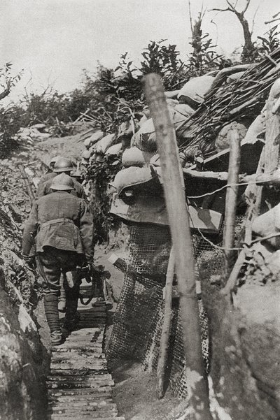 Le passage à travers les tranchées du mont Podgora, Italie - Italian Photographer