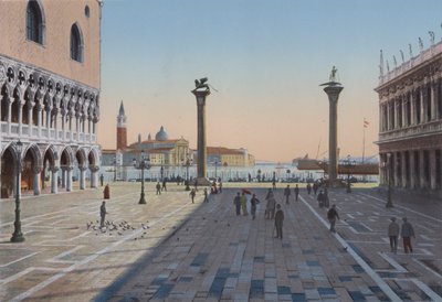 Venise, Piazzetta San Marco et les deux Colonnes - Italian Photographer