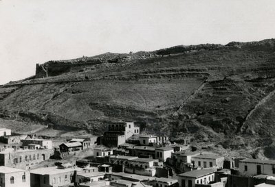 Vue des murs hellénistiques dans le coin nord-est de l
