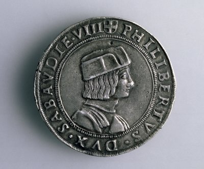 Pièce de 4-Teston (avers) de Philibert II de Savoie (1497-1504), XVe-XVIe siècle (argent) - Italian School
