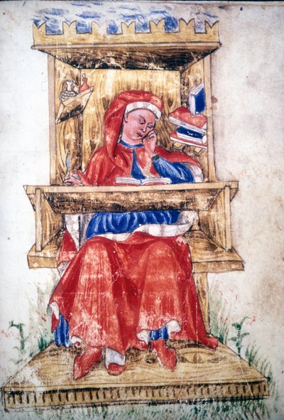 Un homme juif écrivant sur une chaise - Italian School