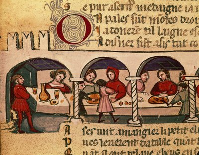 Un repas dans une auberge, du Codex Entree d