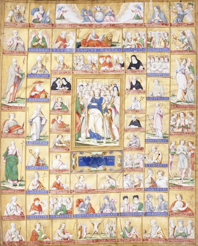 Tous les saints avec Saint Pierre au centre, vers 1560 - Italian School