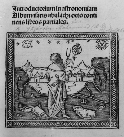 Un astronome observant les étoiles, de Introductorium in astronomiam, publié à Venise en 1506 - Italian School