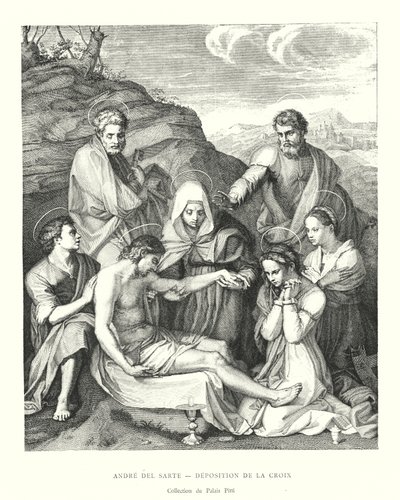 Andrea del Sarto, Déposition de la Croix, Collection du Palais Pitti - Italian School