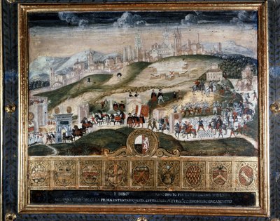 Arrivée à Sienne de Cosimo I de Médicis (1389 - 1464) - Archives Nationales, Sienne - Italian School