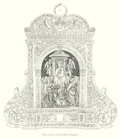 Baiser de Paix, attribué à Maso di Finiguerra - Italian School