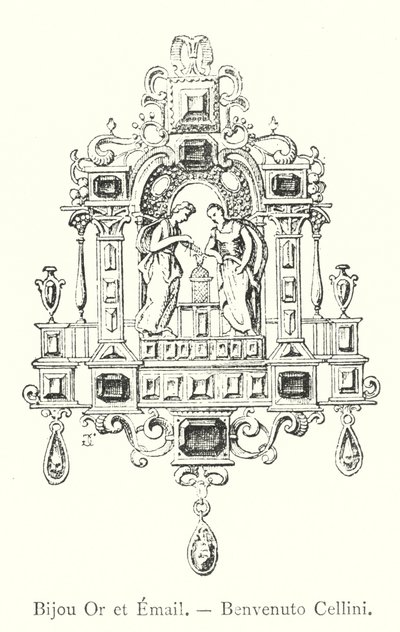 Bijou or et émail, Benvenuto Cellini - Italian School