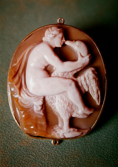 Camée de Léda et le cygne (agate) - Italian School
