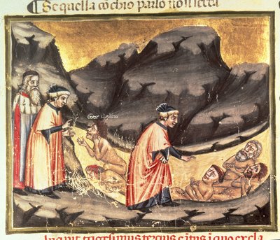 Chant XXXIII Dante et Virgile rencontrent Ugolin dans le cercle des traîtres, de la Divine Comédie (l