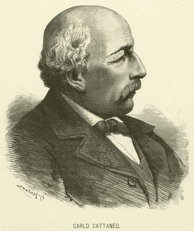 Carlo Cattaneo (gravure) - Italian School