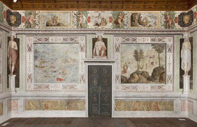 Salle des Caryatides (fresque) - Italian School