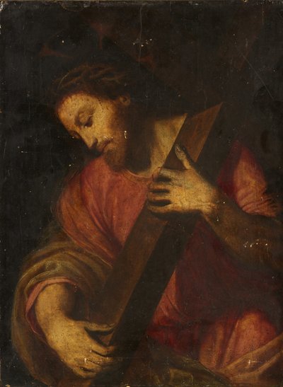Le Christ portant la croix - Italian School