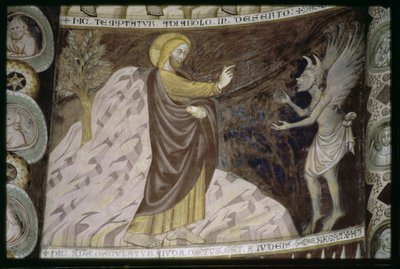 Le Christ est tenté par le diable dans le désert, Sant