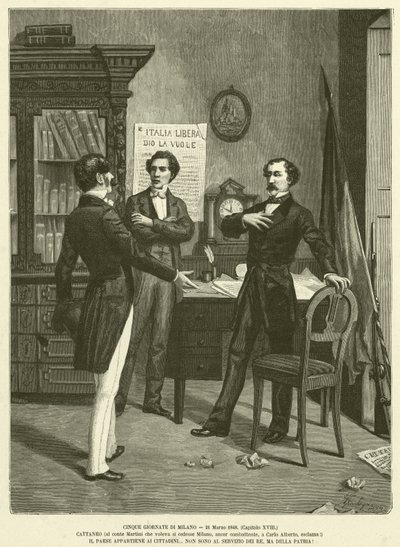 Cinque Giornate di Milano, 21 Mars 1848 - Italian School