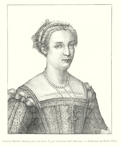 Clarisse Ridolfo Altoviti, nièce de Léon X, par Cristoforo dell