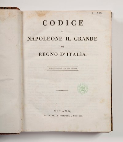 Code de Napoléon le Grand pour le Royaume d