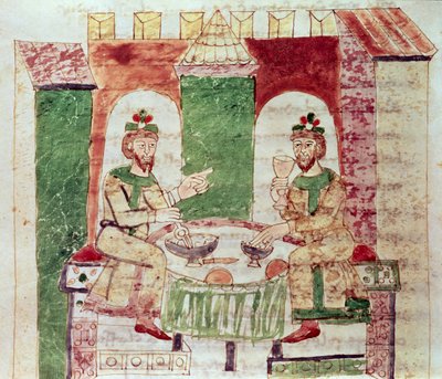 Codex 142 Livre 16 Chap.4 La Table des Riches, de De Universo par Raban Maur - Italian School