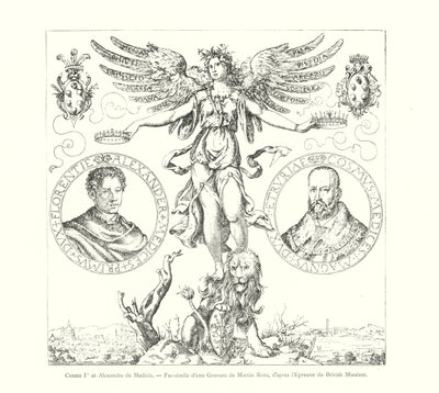 Cosme Ier et Alexandre de Medicis, Fac-similé d