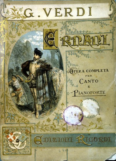 Couverture de la partition pour chant et piano de l
