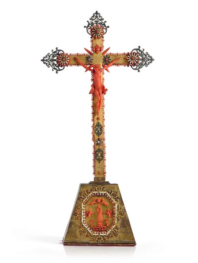 Crucifix, Trapani, seconde moitié du 17ème siècle - Italian School