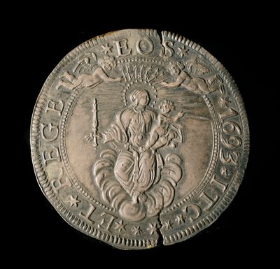Monnaie de la République de Gênes : ECU large en argent. Diam. 61 mm. 1693. revers. Gênes Musei di Strada Nuova (inv, M7097) - Italian School