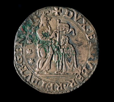 Monnaie de la République de Gênes : teston en argent - Italian School