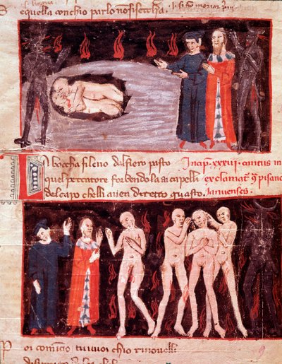 Dante et Virgile rencontrent Ugolino, traître (chant 23 de l