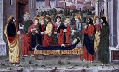 Mort de la Vierge (compartiment d