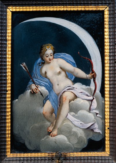 Représentation de la lune (détail) - Italian School