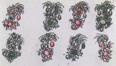 Dessins pour aigrettes - Italian School