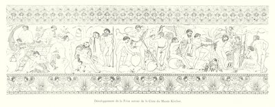 Développement de la Frise autour de la Ciste du Musée Kircher - Italian School