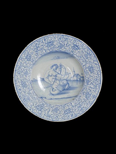 Plat avec une sirène, Venise - Italian School