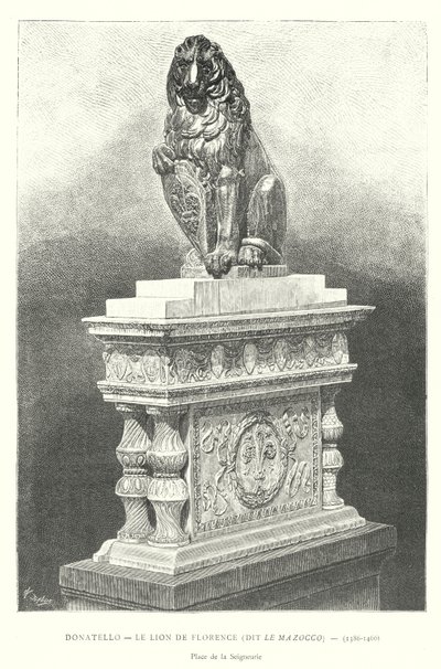 Donatello, Le Lion de Florence, dit Le Mazocco - Italian School