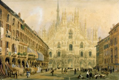 Place du Dôme et Cathédrale de Milan. 1811. - Italian School